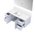 Lexora LVG48SM210 Geneva 48 in. W Glossy White Wall Mount Bath Vanity Cabinet, White Quartz Top, and 48 in. LED Mirror