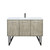 Lexora LVLY48SRA303 Lancy 48 inch W x 20 in D Rustic Acacia Bath Vanity Cabinet, Cultured Marble Top and Gun Metal Faucet Set