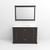 Lexora LVD48SG310 Dukes 48 in. W Espresso Vanity Cabinet, Cultured Marble Top, and 46 in. Mirror