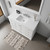 Lexora LVD48SA310 Dukes 48 in. W White Vanity Cabinet, Cultured Marble Top, and 46 in. Mirror