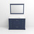 Lexora LVD48SE310 Dukes 48 in. W Navy Blue Vanity Cabinet, Cultured Marble Top, and 46 in. Mirror