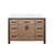 Lexora Ziva 48 inch W Rustic Barnwood Bath Vanity Cabinet and White Quartz Top