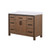 Lexora LVZV48SN200 Ziva 48 inch W Rustic Barnwood Bath Vanity Cabinet and White Quartz Top