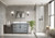 Lexora Ziva 48 inch W Dark Grey Bath Vanity Cabinet, White Quartz Top and Faucet Set