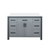 Lexora Ziva 48 inch W Dark Grey Bath Vanity Cabinet and White Quartz Top