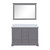 Lexora LVD48DB310 Dukes 48 in. W Dark Grey Double Sink Vanity Cabinet, Cultured Marble Top, and 46 in. Mirror