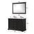 Lexora LVD48DG310 Dukes 48 in. W Espresso Double Sink Vanity Cabinet, Cultured Marble Top, and 46 in. Mirror