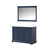 Lexora LVD48DE310 Dukes 48 in. W Navy Blue Double Sink Vanity Cabinet, Cultured Marble Top, and 46 in. Mirror