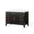 Lexora LVL48SJ100 Laurel 48 inch W Black Oak Vanity Cabinet and Carrara Marble Top