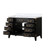 Lexora LVL48SJ100 Laurel 48 inch W Black Oak Vanity Cabinet and Carrara Marble Top