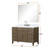 Lexora Laurel 48 inch W Grey Oak Vanity Cabinet and Carrara Marble Top