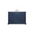 Lexora Dukes 48 in. W Navy Blue Vanity Cabinet, White Quartz Top, and Faucet Set