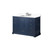 Lexora LVD48SE201 Dukes 48 in. W Navy Blue Vanity Cabinet, White Quartz Top, and Faucet Set