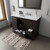 Lexora Dukes 48 in. W Espresso Vanity Cabinet, Cultured Marble Top, and Faucet Set