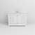 Lexora Dukes 48 in. W White Vanity Cabinet, White Quartz Top, and Faucet Set