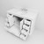 Lexora Dukes 48 in. W White Vanity Cabinet, White Quartz Top, and Faucet Set