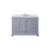 Lexora Dukes 48 in. W Dark Grey Vanity Cabinet, Cultured Marble Top, and Faucet Set