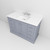 Lexora Dukes 48 in. W Dark Grey Vanity Cabinet, Cultured Marble Top, and Faucet Set