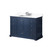 Lexora LVD48SE301 Dukes 48 in. W Navy Blue Vanity Cabinet, Cultured Marble Top, and Faucet Set