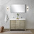 Lexora LLF48SKSOS000FCH Lafarre 48 inch W x 20 in D Rustic Acacia Double Sink Vanity Cabinet, White Quartz Top and Chrome Faucet Set