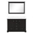 Lexora LD342248DGDSM46 Dukes 48 in. W Espresso Double Sink Vanity Cabinet, Carrara Marble Top, and 46 in. Mirror