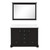 Lexora Dukes 48 in. W Espresso Double Sink Vanity Cabinet, Carrara Marble Top, and 46 in. Mirror