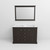 Lexora LD342248DGDSM46 Dukes 48 in. W Espresso Double Sink Vanity Cabinet, Carrara Marble Top, and 46 in. Mirror