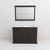 Lexora Dukes 48 in. W Espresso Double Sink Vanity Cabinet, Carrara Marble Top, and 46 in. Mirror