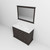 Lexora LD342248DGDSM46 Dukes 48 in. W Espresso Double Sink Vanity Cabinet, Carrara Marble Top, and 46 in. Mirror