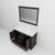 Lexora Dukes 48 in. W Espresso Double Sink Vanity Cabinet, Carrara Marble Top, and 46 in. Mirror