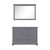 Lexora LD342248DB00M46 Dukes 48 in. W Dark Grey Double Sink Vanity Cabinet and 46 in. Mirror