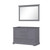 Lexora LD342248DB00M46 Dukes 48 in. W Dark Grey Double Sink Vanity Cabinet and 46 in. Mirror