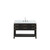 Lexora LVN48SJ101 Norwalk 48 inch W Black Oak Vanity Cabinet, Carrara Marble Top, and Faucet Set