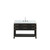 Lexora Norwalk 48 inch W Black Oak Vanity Cabinet, Carrara Marble Top, and Faucet Set