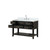 Lexora LVN48SJ101 Norwalk 48 inch W Black Oak Vanity Cabinet, Carrara Marble Top, and Faucet Set