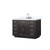 Lexora LVA48SJ101 Abbey 48 inch W Black Oak Vanity Cabinet, Carrara Marble Top, and Faucet Set