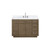 Lexora Abbey 48 inch W Grey Oak Vanity Cabinet, Carrara Marble Top, and Faucet Set