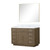 Lexora LVA48SR110 Abbey 48 inch W Grey Oak Vanity Cabinet, Carrara Marble Top, and 46 in Mirror