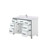 Lexora Ziva 48 inch W White Bath Vanity Cabinet, Cultured Marble Top and Faucet Set