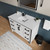 Lexora Ziva 48 inch W White Bath Vanity Cabinet, Cultured Marble Top and Faucet Set