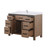 Lexora Ziva 48 inch W Rustic Barnwood Bath Vanity Cabinet, White Quartz Top and Faucet Set