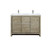 Lexora Lafarre 48 inch W x 20 in D Rustic Acacia Double Sink Vanity Cabinet, Cultured Marble Top and Brushed Nickel Faucet Set