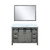 Lexora Marsyas 48 inch W Ash Grey Bath Vanity Cabinet, Cultured Marble Countertop and 44 in Mirror