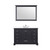 Lexora Dukes 48 in. W Espresso Vanity Cabinet, Cultured Marble Top, Faucet Set, and 46 in. Mirror