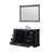 Lexora LVD48SG311 Dukes 48 in. W Espresso Vanity Cabinet, Cultured Marble Top, Faucet Set, and 46 in. Mirror
