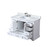 Lexora LVD48SA101 Dukes 48 in. W White Vanity Cabinet, Carrara Marble Top, and Faucet Set