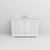 Lexora LVD48SA101 Dukes 48 in. W White Vanity Cabinet, Carrara Marble Top, and Faucet Set