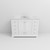 Lexora Dukes 48 in. W White Vanity Cabinet, Carrara Marble Top, and Faucet Set
