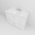 Lexora LVD48SA101 Dukes 48 in. W White Vanity Cabinet, Carrara Marble Top, and Faucet Set