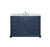 Lexora LVD48SE101 Dukes 48 in. W Navy Blue Vanity Cabinet, Carrara Marble Top, and Faucet Set